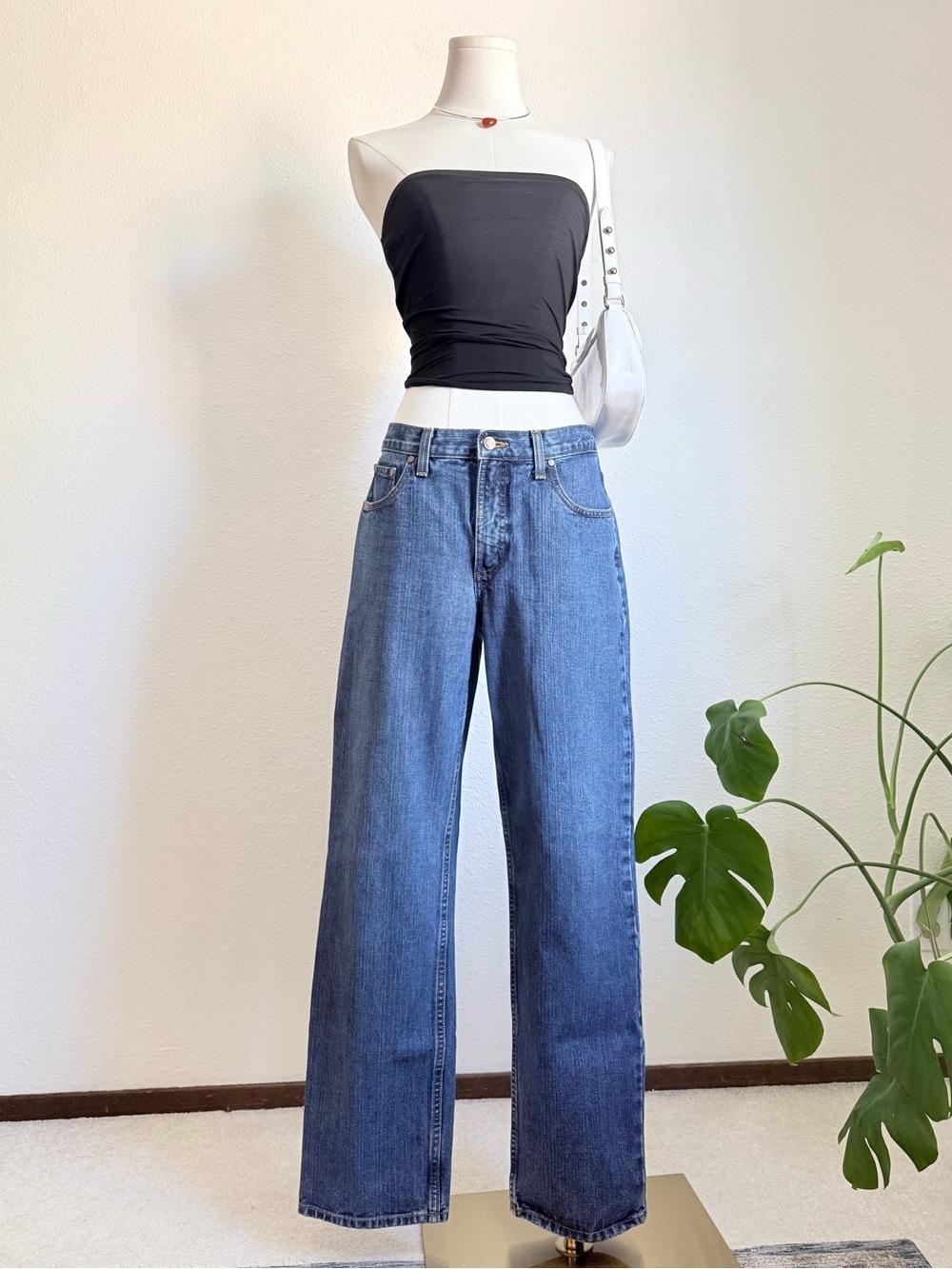 Y2K Cruel Girl Low Rise Relaxed Straight Leg Jeans Vintage Denim